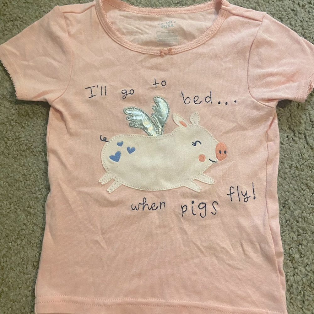 Girls pjs shirt